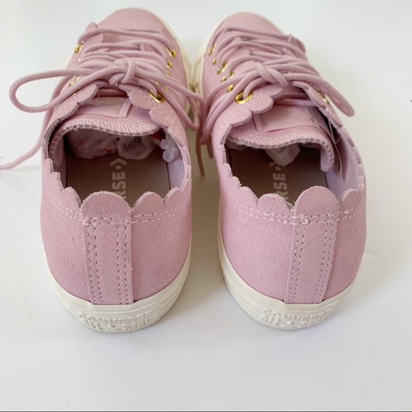 Converse Chuck Taylor All Star Pink Suede Sneakers - Picture 4 of 8
